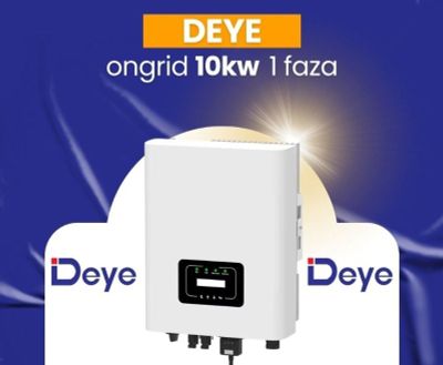 Инвертор Deye 10 кВт. 1-фаза работа от Солнечных батареи и продажа