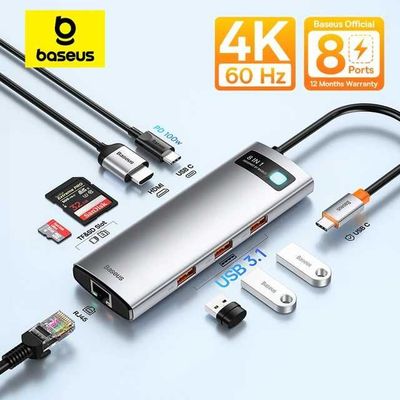 Baseus Joystar 8в1 USB-C концентратор