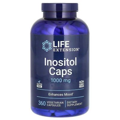 Life Extension, Inositol, Инозитол, 1000 мг, 360 капсул