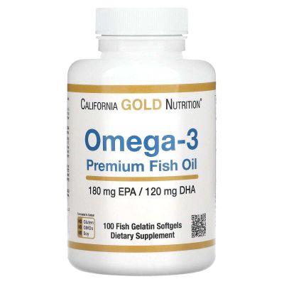 California Gold Nutrition, омега-3, рыбий жир