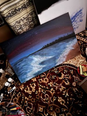 Картина на холсте акрилом 50*80