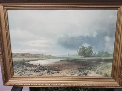 Картина. Мокрый луг. Ф. Васильев