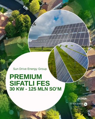 Quyosh panel ustanovka podklyuch