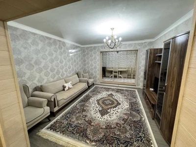 Сдается 4/1/4 квартира 100 м² евроремонт+мебель ул.Тойтепа (США)