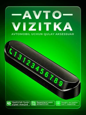 Avtovizitka - avtomobillar uchun aksessuar