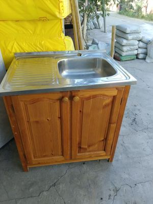 Мойка кухний йогочдан ясалган крани хам бор