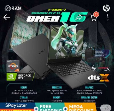 HP Omen gaming Laptop 16 - Qudratli Gaming noutbuk - R9-8940HX