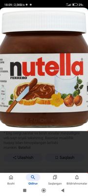 Nutella banka bor