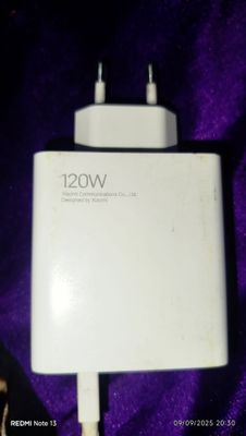 Redmi telefonining 120W zaryadchigi arginal.