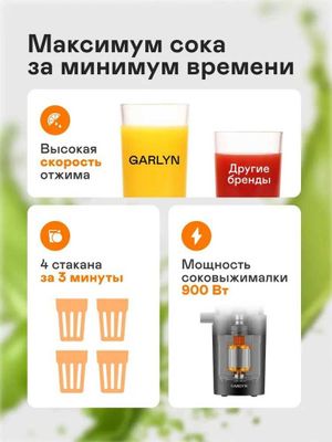 Соковыжималка шнековая GARLYN J-400