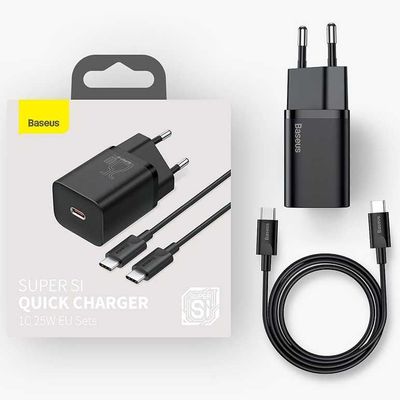 Baseus Quick Charger 25W быстрая зарядка для телефона Type-C 1 метр