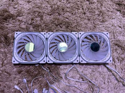 Белые ARGB кулера 4pin PWM