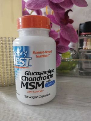 Doctor's Best, глюкозамин, хондроитин и МСМ, 120 растительных капсул