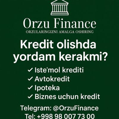 “OrzuFinance” Ипотека Хизмати