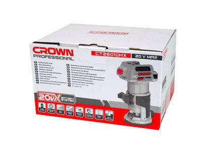 Кромочный фрезер аккумуляторный бесщеточный CROWN B3 Plus CT26010