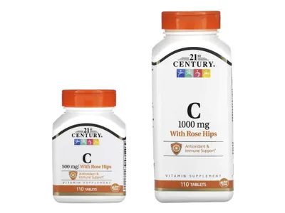 21st Century Vitamin C with Rose Hips витамин С с плодами шиповника
