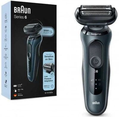 Электробритва мужская Braun Series 6 SensoFlex 61-N1000s, гарантия год