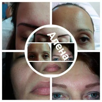 Растушовка бровей,губ ,татуаж глаз