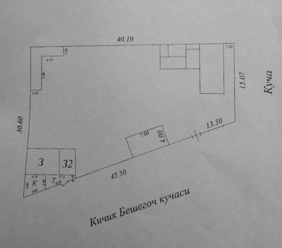 Продается Земля 1 линия, 45 метр фасад, Глинка, Яккасарайский район