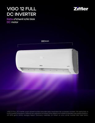 Кондиционер ZIFFLER 12 VIGO FULL DC invertor