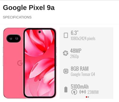 Google Pixel 9a новый