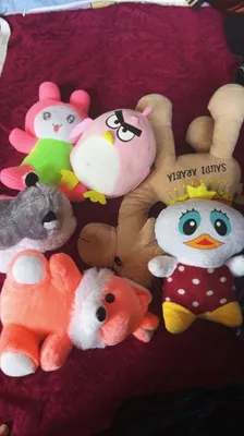 Yumshoq oyinchoqlar 1ta katta ayiq va kichik hayvonchalar