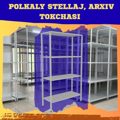 Polkaly stellaj, arxiv tokchasi Акция, метал архивные стеллажи