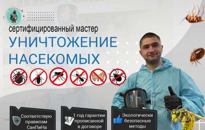 Таракан Клоп Бурга Блох Клещ Муравьи Скорпион Dezinfeksiya Дезинфекция