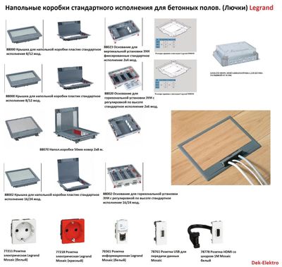 Напольные лючки Legrand!