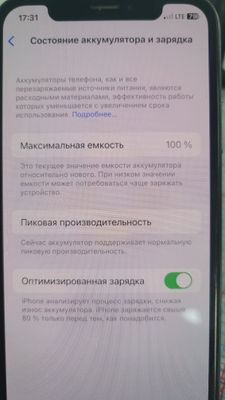 iPhone x 256 talik xolati orta