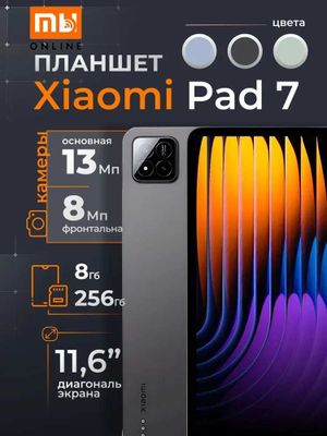 Лучший Планшет Xiaomi Mi Pad 7 8/256Gb (EU, черный) Оригинал