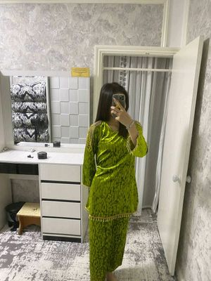 Келинлик сарполик кийим