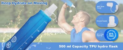 Складная мягкая фляга для воды