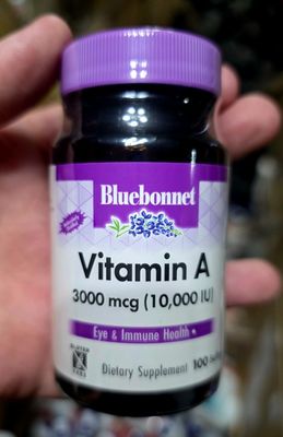 ДОСТАВКИ НЕТ Bluebonnet витамин А 10000 ,100шт.Made USA 100шт. 100 000
