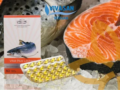 Витал Плюс масло лосося Омега3 для мозга, сосудов Вивасан Швейцария