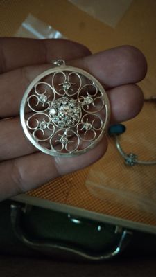 Серебряный кулон 875пр