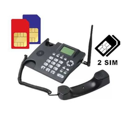 2 сим картали домашний телефон аккумляторда GSM Zt-600g pro