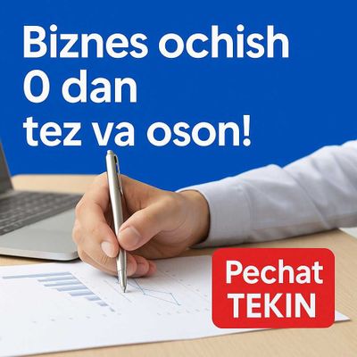 MChJ, YaTT ochishga 0 dan yordam beramiz (bonusga TEKIN pechat!)