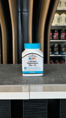 21 st Century Calcium Magnesium Zinc+D3  90 tabs.