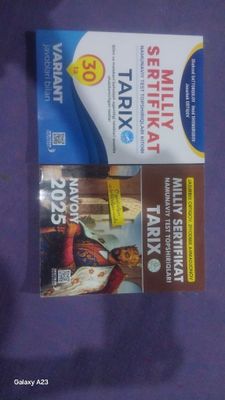 Tarixdan milliy sertifikatga tayyorlanish uchun kitoblar