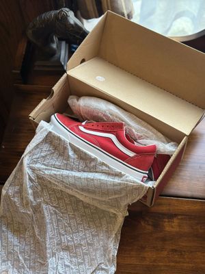 Vans Old Skool Racing Red/True White — новые, оригинал