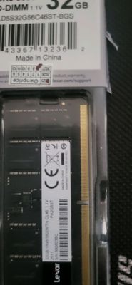 Память 64GB (32x2) SO-DIMM. DDR5 5600 MHz. Lexar.