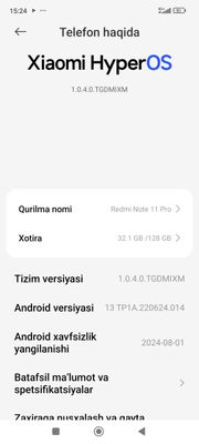 redmi 11 pro sotiladi pul zaril tek
