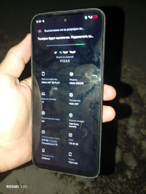 Infinix hot 30 play 128 tali