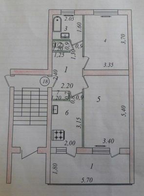 Ул Нукусская. 2комн/1этаж. 77серии