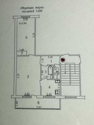 Продается квартира 2*3/1/4 на ТТЗ-2 возле базара ИПОТЕКА №1199