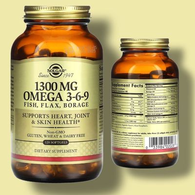 Омега 3-6-9 120капсул Solgar, Omega 3-6-9 из Америки