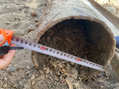 Temir truba 220diametr uzunligi 7.5metr.