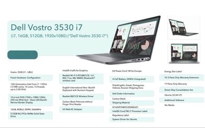 Dell Vestro 3530 Ноутбук