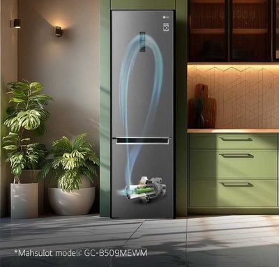 холодильнике LG Smart Inverter компрессор гарантирует стабильную